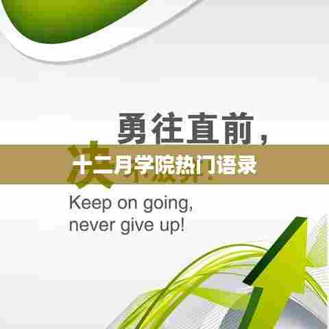 十二月学院经典语录盘点
