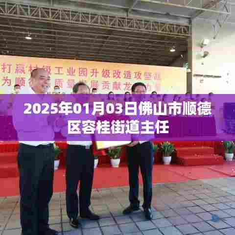 佛山市顺德区容桂街道主任动态，2025年1月3日更新