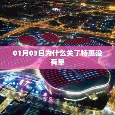 特惠关闭后的订单空白原因解析