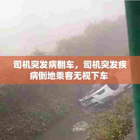 司机突发病翻车，司机突发疾病倒地乘客无视下车 