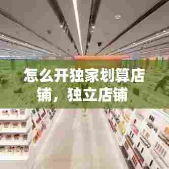 怎么开独家划算店铺，独立店铺 