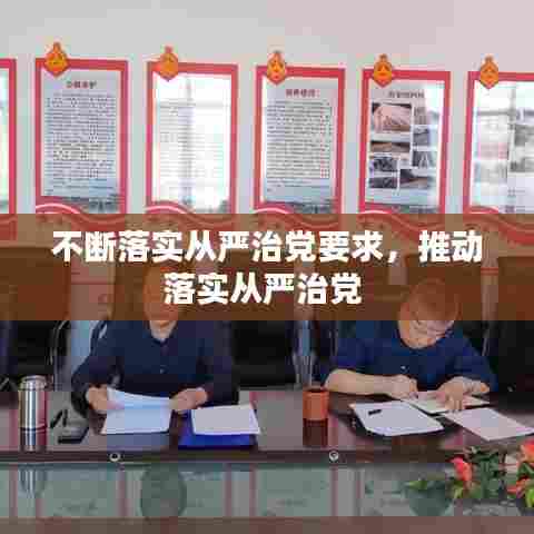 不断落实从严治党要求，推动落实从严治党 