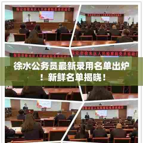 徐水公务员最新录用名单出炉！新鲜名单揭晓！