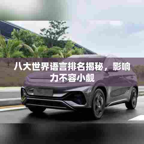 八大世界语言排名揭秘，影响力不容小觑