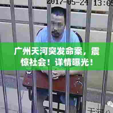 广州天河突发命案，震惊社会！详情曝光！