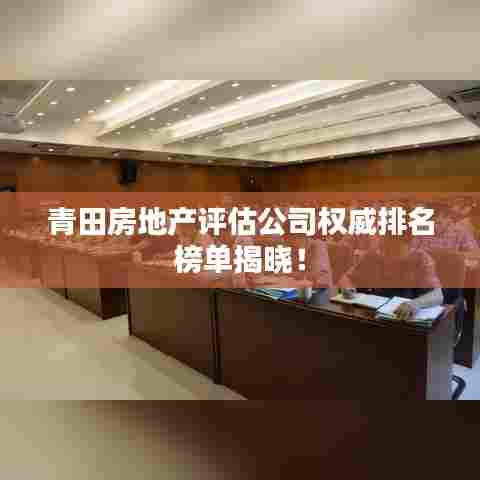 青田房地产评估公司权威排名榜单揭晓！
