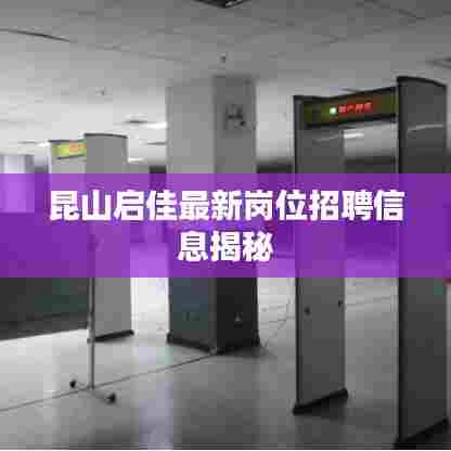 昆山启佳最新岗位招聘信息揭秘