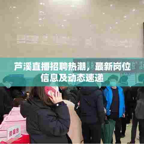 芦溪直播招聘热潮，最新岗位信息及动态速递
