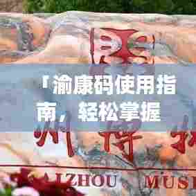 「渝康码使用指南，轻松掌握每一步操作」