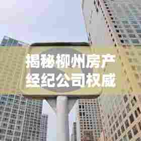 揭秘柳州房产经纪公司权威排名榜单，助你购房无忧！