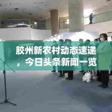 胶州新农村动态速递，今日头条新闻一览