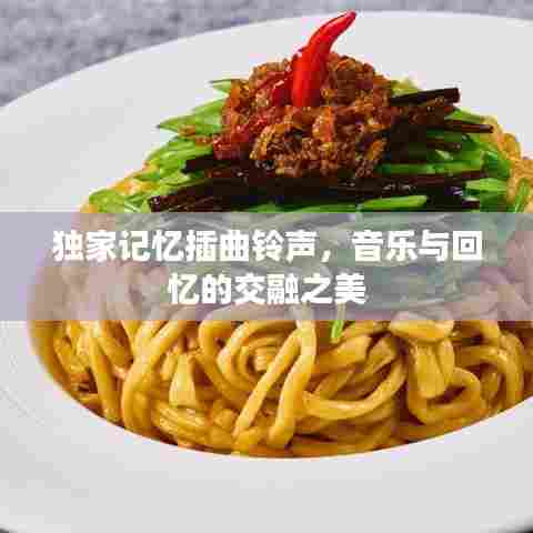 独家记忆插曲铃声，音乐与回忆的交融之美