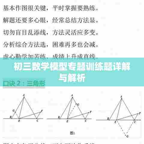 初三数学模型专题训练题详解与解析