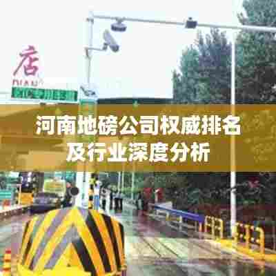 河南地磅公司权威排名及行业深度分析