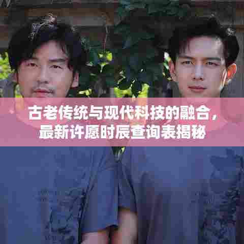 古老传统与现代科技的融合，最新许愿时辰查询表揭秘